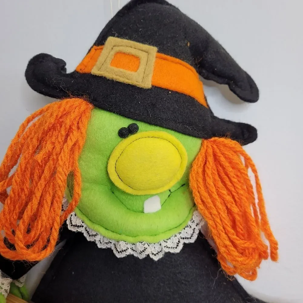 VINTAGE Halloween decoration‎ bundle wood sign witches